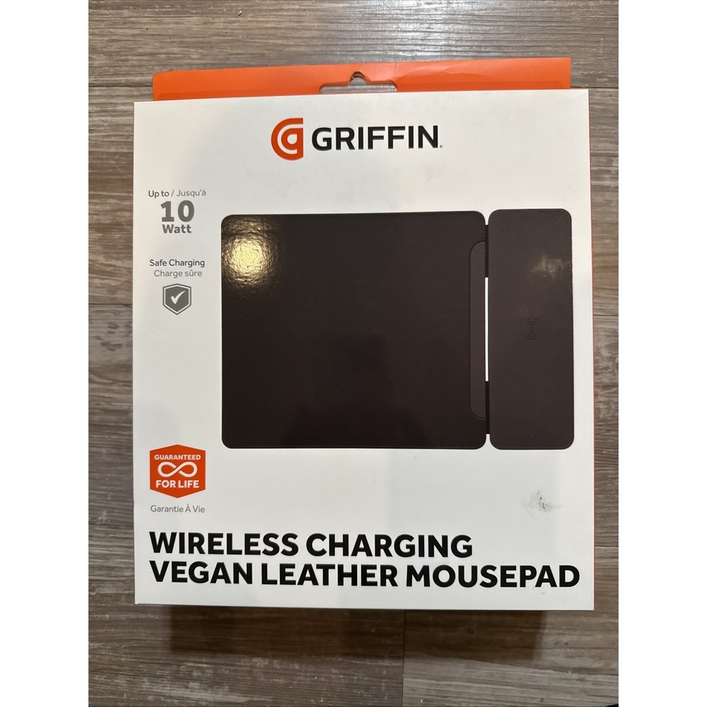Griffin Vegan Leather Wireless Charging‎ Mousepad - NIB